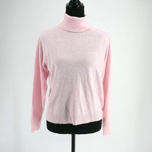 Karen Scott Petite Lux-soft Turtle Neck Sweater Pink